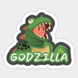 Godzilla Cute Sticker